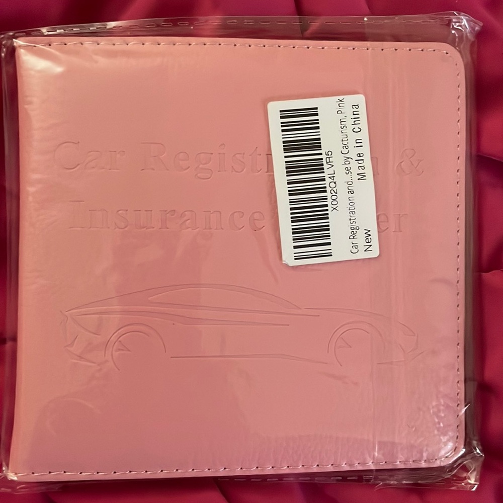 Car registration holder